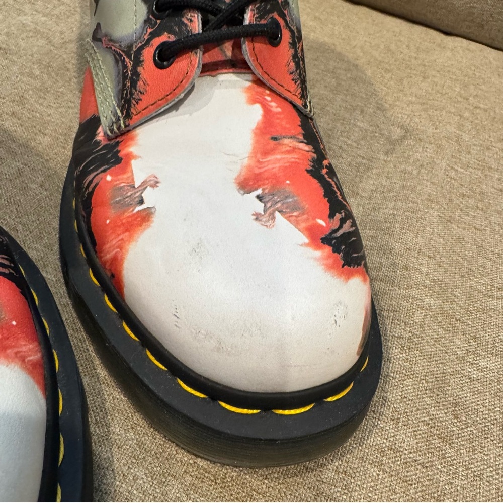 Dr Martens 1460 Tate ‘Volcanic Flare’ Leather Lace Up Boots Size 10 - Picture 8 of 13
